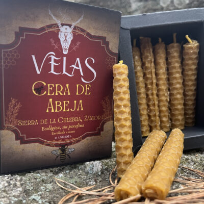 Pack de 12 Velas de Cera de Abeja Artesanales