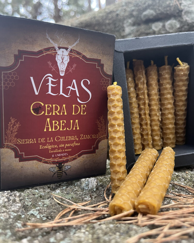 Pack de 12 Velas de Cera de Abeja Artesanales