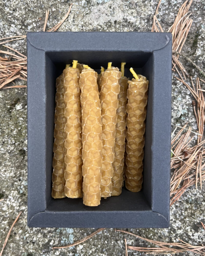 Pack de 12 Velas de Cera de Abeja Artesanales